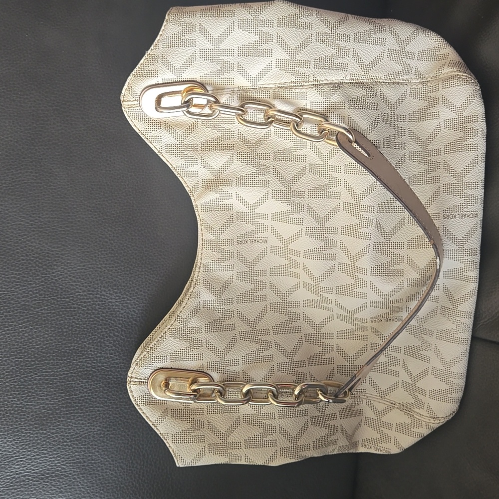 Michael Kors Tan Leather Monogram Bag with Chain strap